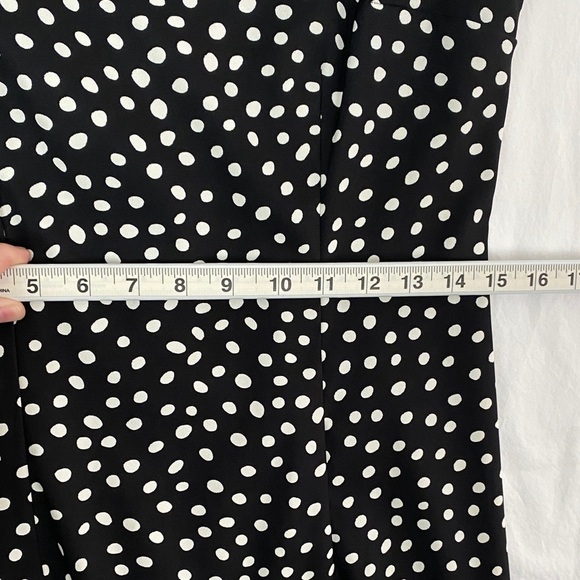Dressbarn Polkadot Mini Dress Sleeveless Size 8 Black and White. - Picture 9 of 11